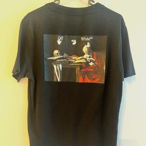 Off-White Men's Caravag Paint Slim T-Shirt Size S